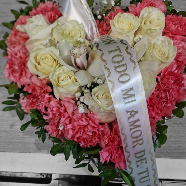 Corazón relleno rosa