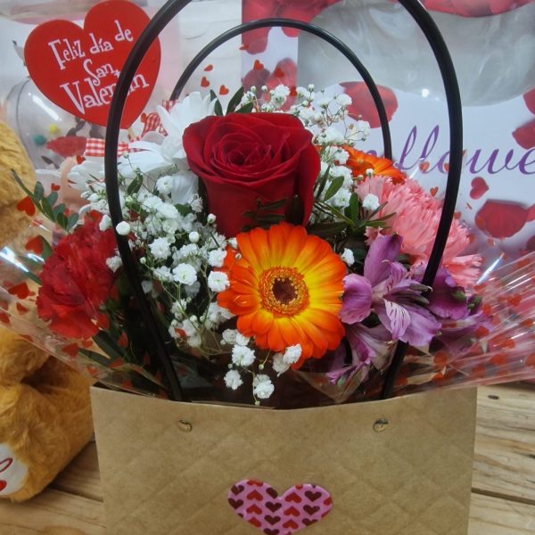 Bolso Primaveral de San Valentín – Floristería Bogas Badalona
